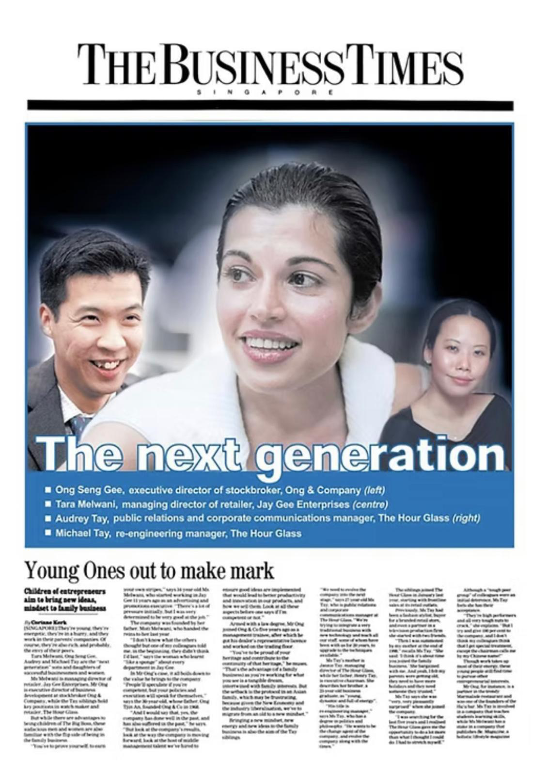 Business Times feature